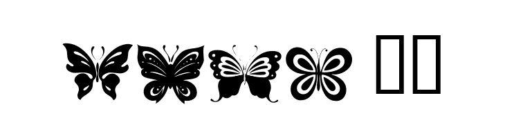 Butterflies  Free Fonts Download