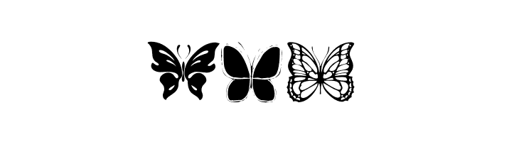 Butterflies  Free Fonts Download