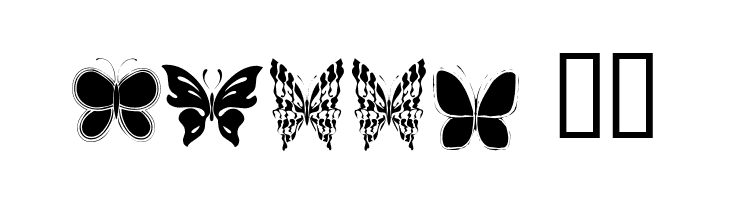 Butterflies  Free Fonts Download