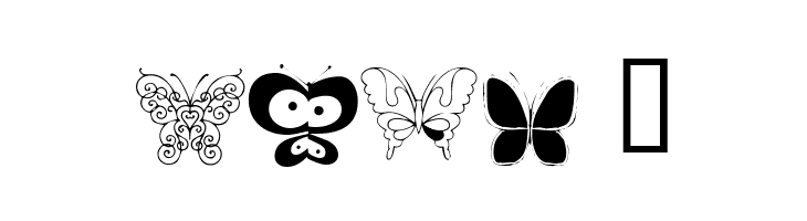 Butterflies  Free Fonts Download