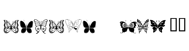 Butterflies  Free Fonts Download