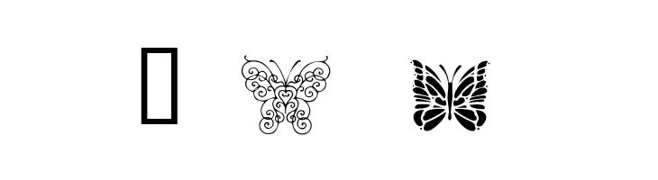 Butterflies  Free Fonts Download