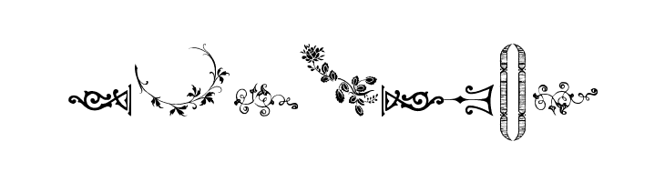 Unpublished Ornaments Two  Free Fonts Download