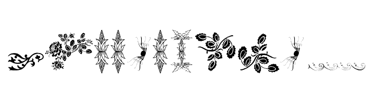 Unpublished Ornaments Two  Free Fonts Download