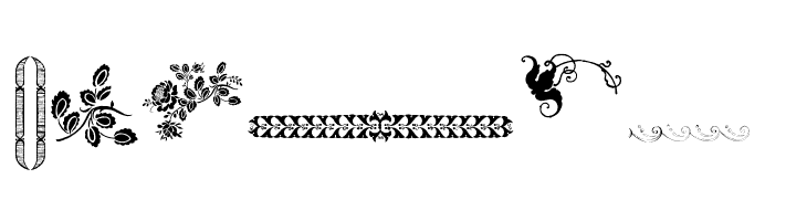 Unpublished Ornaments Two  Free Fonts Download