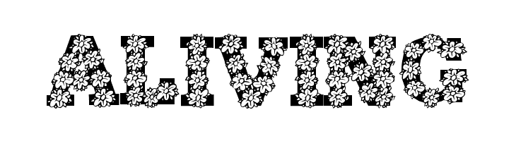 AlphaFlowers  Free Fonts Download