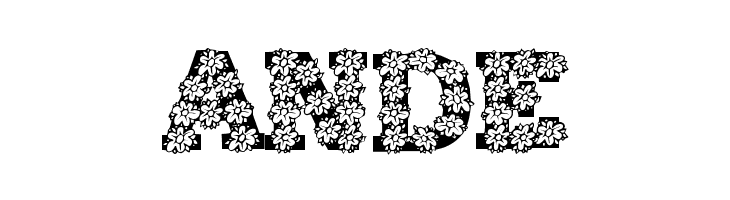 AlphaFlowers  Free Fonts Download