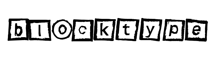 blocktype Bloktype Font