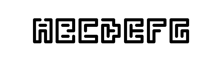 Abstract Labyrinth Rounded  Free Fonts Download