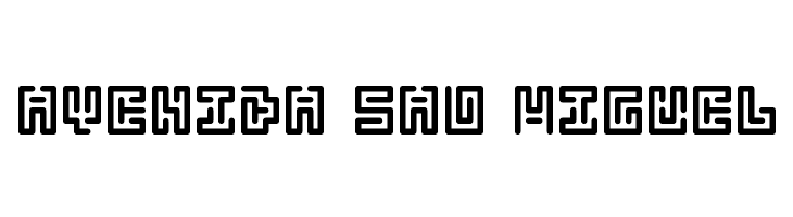 Abstract Labyrinth Rounded  Free Fonts Download