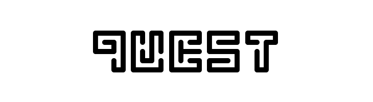 Abstract Labyrinth Rounded  Free Fonts Download