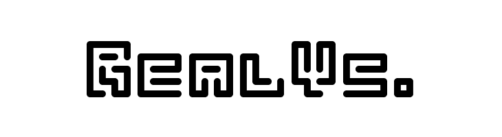 Abstract Labyrinth Rounded  Free Fonts Download