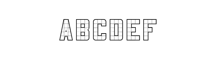 3x5-Outline  Free Fonts Download