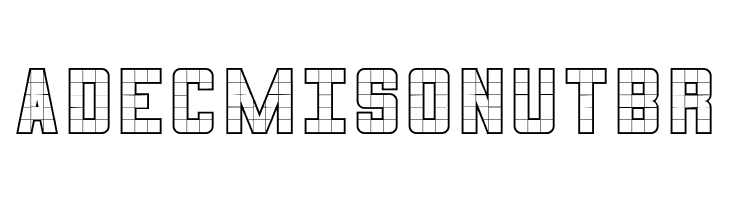 3x5-Outline  Free Fonts Download