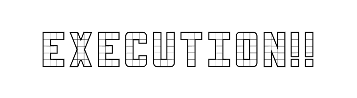 3x5-Outline  Free Fonts Download