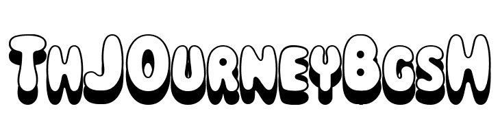 Magical Mystery Tour Outline Shadow  Free Fonts Download