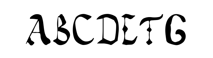 Vatican Rough Letters, 8th c.  Free Fonts Download