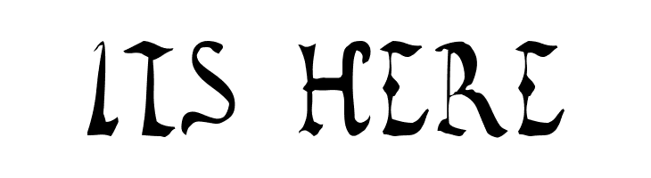 Vatican Rough Letters, 8th c.  Free Fonts Download