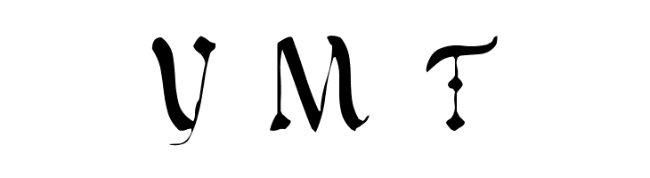 Vatican Rough Letters, 8th c.  Free Fonts Download