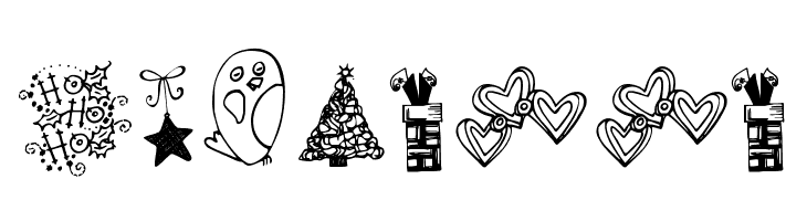 Janda Christmas Doodles  Free Fonts Download