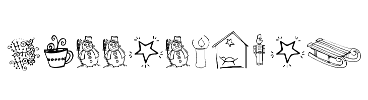 Janda Christmas Doodles  Free Fonts Download