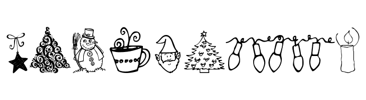Janda Christmas Doodles  Free Fonts Download