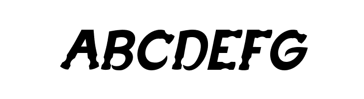 Hammerhead Italic  Free Fonts Download