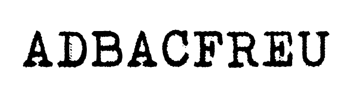ADBACFREU Bohemian typewriter Font