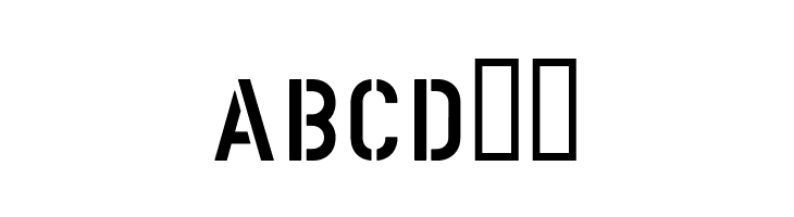 DIN Schablonierschrift  Free Fonts Download