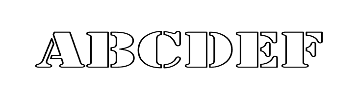 Army Hollow Expanded  Free Fonts Download