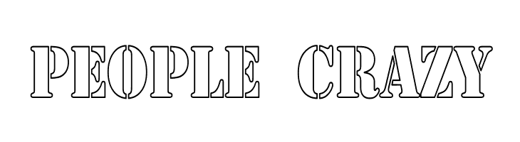 Army Hollow Thin  Free Fonts Download