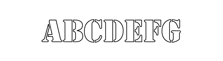 Army Hollow  Free Fonts Download