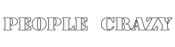 Army Hollow Wide  Free Fonts Download