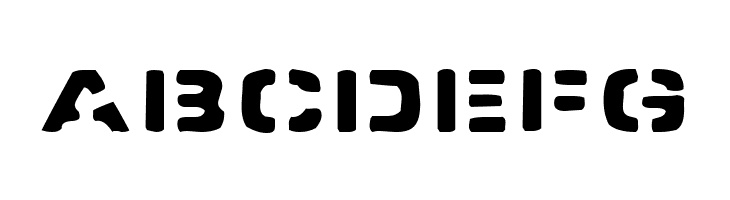 Spacedock Stencil  Free Fonts Download