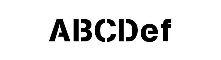 Stencilia-A  Free Fonts Download