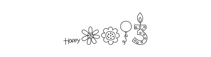 MTF Birthday Bash Doodles  Free Fonts Download