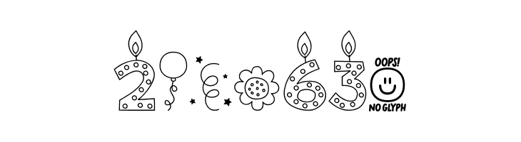 MTF Birthday Bash Doodles  Free Fonts Download