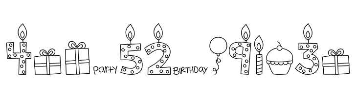 MTF Birthday Bash Doodles  Free Fonts Download