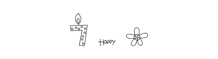 MTF Birthday Bash Doodles  Free Fonts Download