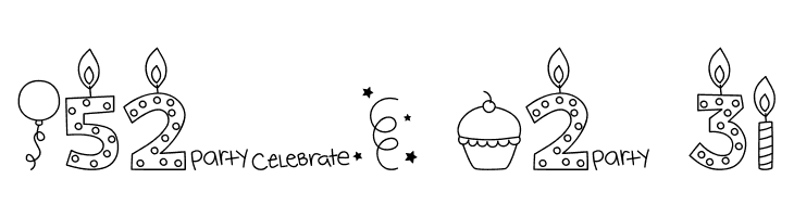 MTF Birthday Bash Doodles  Free Fonts Download