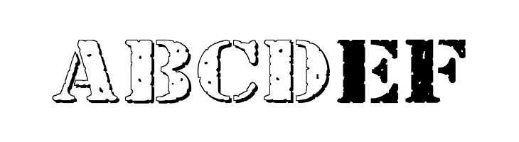 Bundy Yellow HollowShadowed  Free Fonts Download