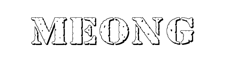 Bundy Yellow HollowShadowed  Free Fonts Download