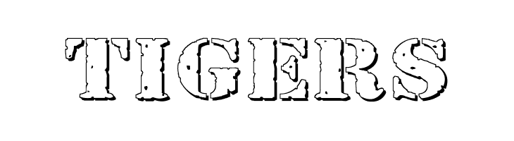 Bundy Yellow HollowShadowed  Free Fonts Download