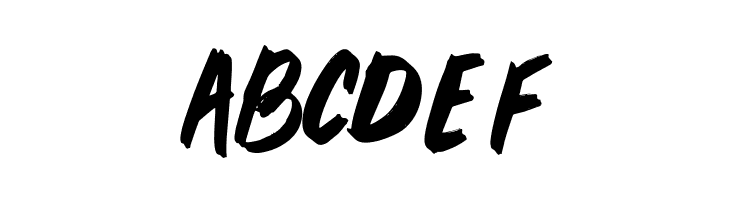 PEUNABRUSH-Regular  Free Fonts Download