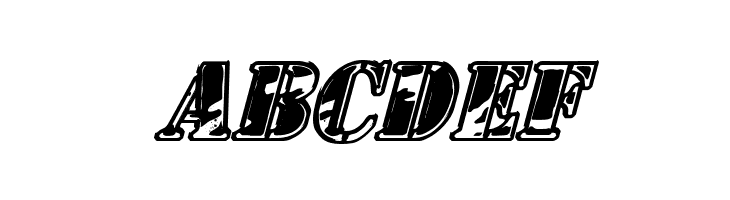 1st Cav II Italic  Free Fonts Download