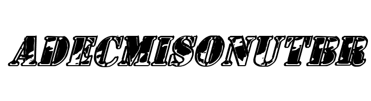 1st Cav II Italic  Free Fonts Download