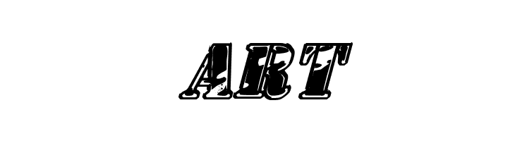 1st Cav II Italic  Free Fonts Download