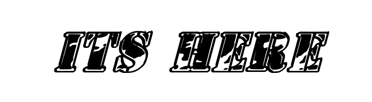 1st Cav II Italic  Free Fonts Download