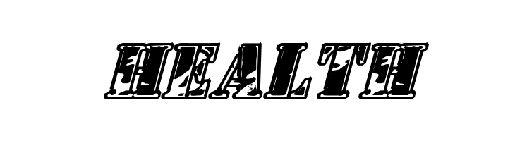 1st Cav II Italic  Free Fonts Download