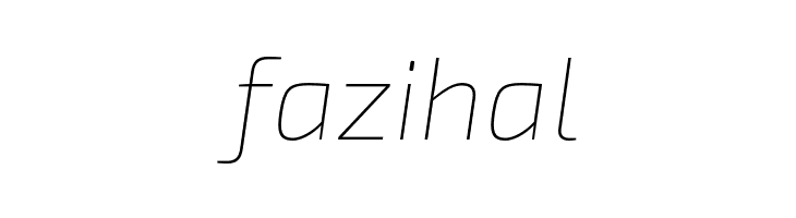 Exo 2 Thin Italic  Free Fonts Download